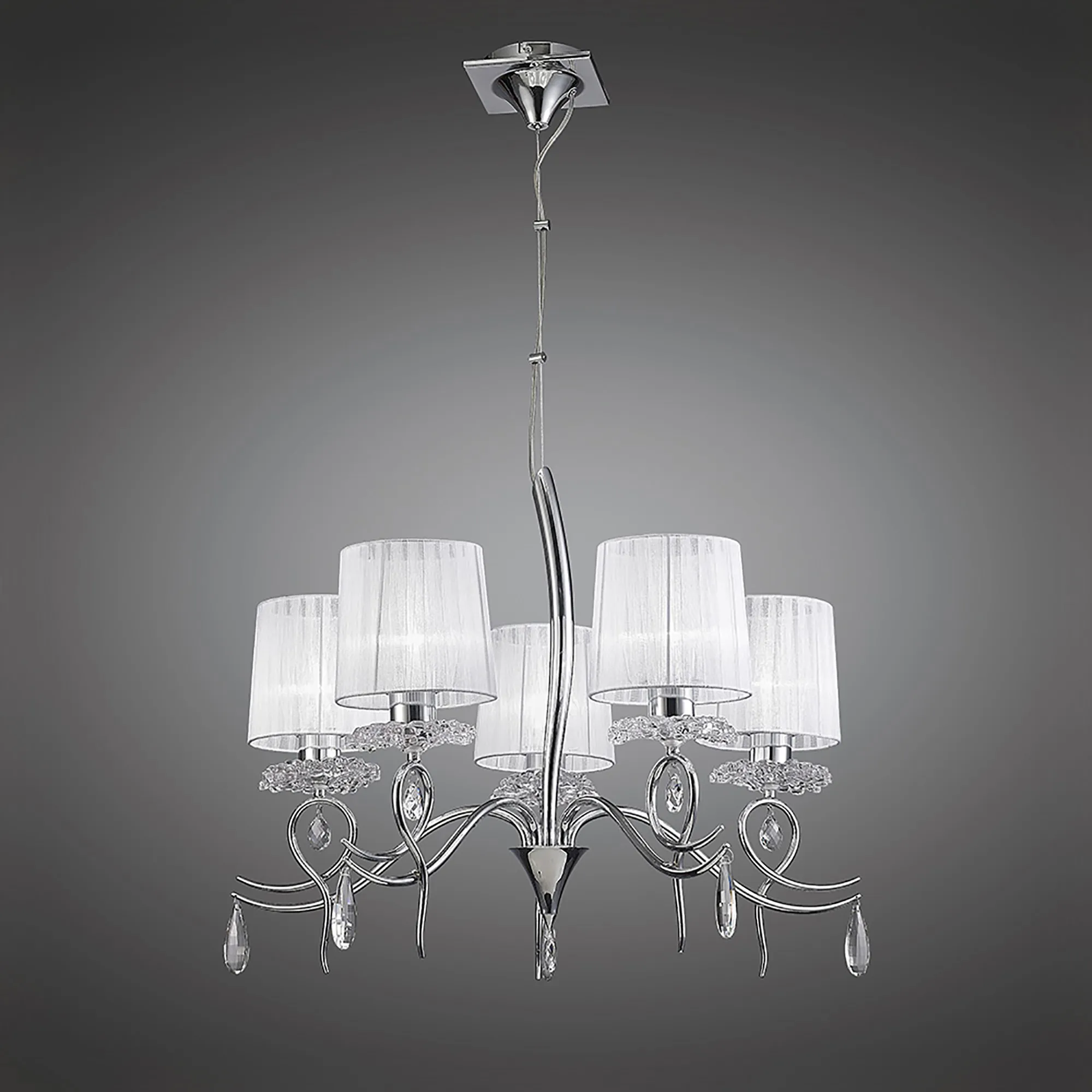 M5271  Louise Crystal Pendant 5 Light